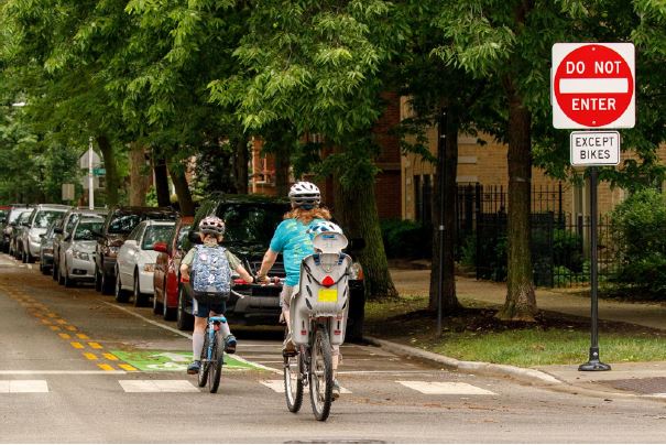 Glenwood Greenway - Contraflow Bike Lane