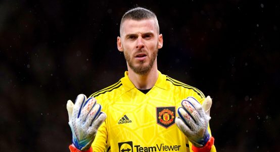Manchester United goalkeeper David de Gea during the Premier League match at Old Trafford, Manchester. Picture date: Tuesday January 3, 2023.