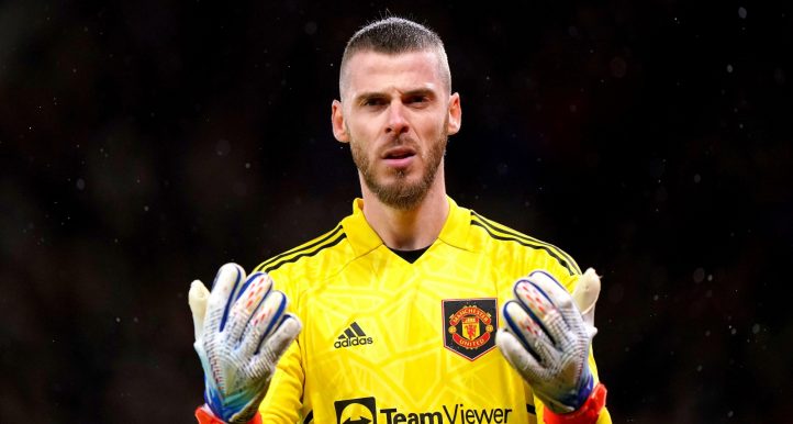 Manchester United goalkeeper David de Gea during the Premier League match at Old Trafford, Manchester. Picture date: Tuesday January 3, 2023.