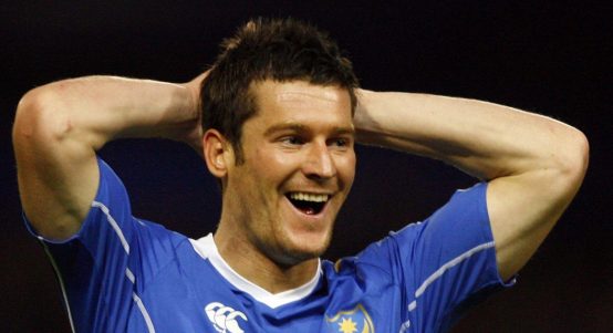 Portsmouth's David Nugent during their Premier League draw with Manchester City at Fratton Park, Portsmouth, November 2007.