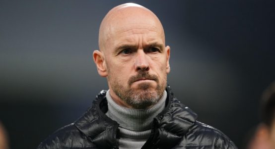 Manchester United manager Erik ten Hag during their victory over Fulham at Craven Cottage, London, November 2022.