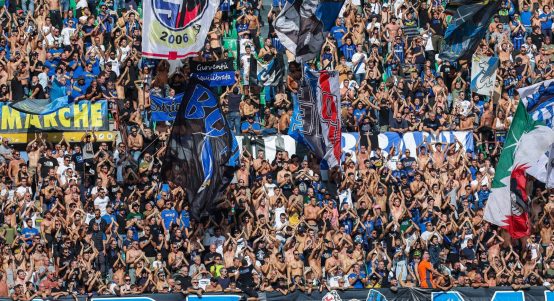 FC Internazionale supporters during Serie A 2023/24 football match between FC Internazionale and Bologna FC at Giuseppe Meazza Stadium, Milan, Italy on October 07, 2023