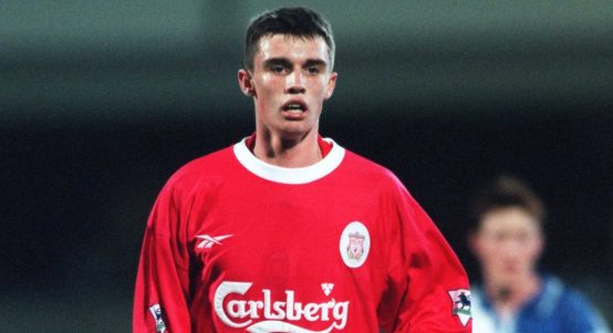 Liverpool's Jon Newby playing for the reserves, 18 January 1999