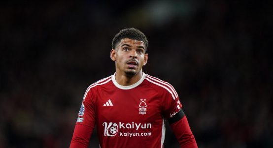 Nottingham Forest's Morgan Gibbs-White during the Premier League match at City Ground, Nottingham. Picture date: Monday September 18, 2023.
