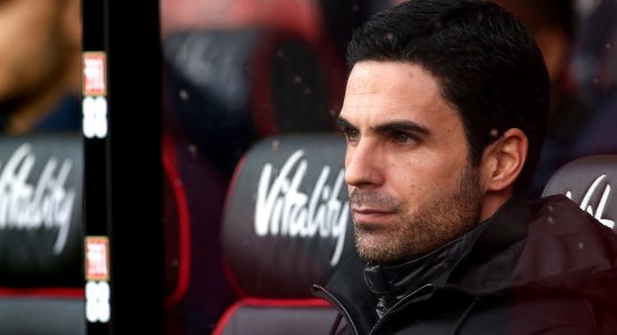Arsenal manager Mikel Arteta during the Premier League match at the Vitality Stadium, Bournemouth. 26 December 2019.