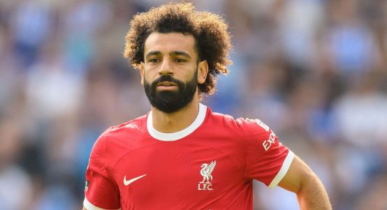 Liverpool's Mo Salah in action
