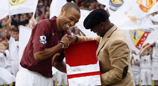 Arsenal legends Thierry Henry and Ian Wright, 26 October, 2005.