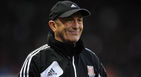 Tony Pulis during his second spell in charge of Stoke City. Pulis got the club promoted to the Premier League and reached the FA Cup final in 2011.
