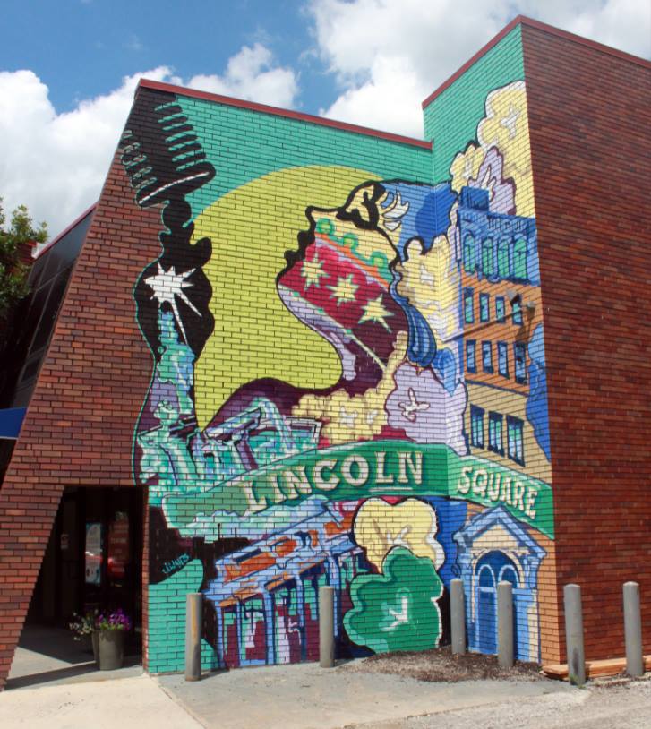 Lincoln Square Mural - The Announcement