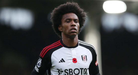 Willian of Fulham in action in the Premier League