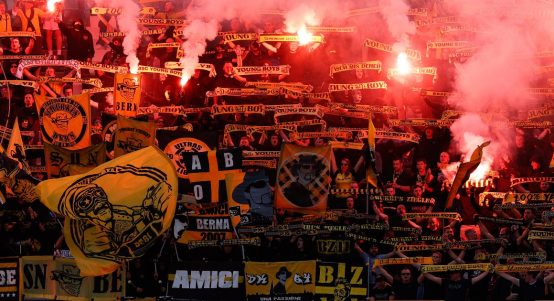 Supports of Swiss side Young Boys