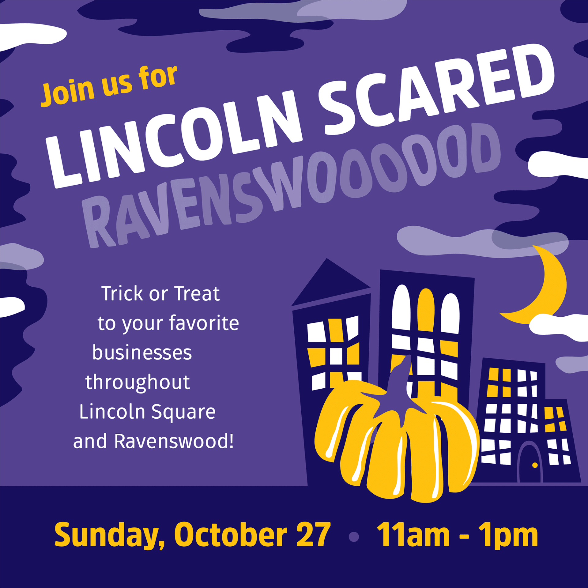 Lincoln Scared Ravenswooooood Kids Trick-or-Treat